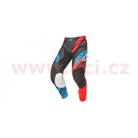 kalhoty Racer Supermatic, ALPINESTARS - Itálie, dětské (černá/červená/modrá, vel. 28)