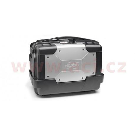 MONOKEY TopCase/Boční kufr GARDA - 46l, KAPPA (stříbrný/černý, kompozit)