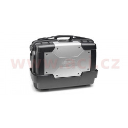 MONOKEY TopCase/Boční kufr GARDA - 33l, KAPPA (stříbrný/černý, kompozit)