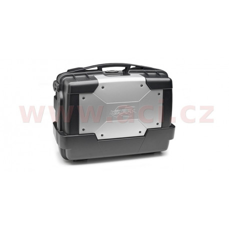 MONOKEY TopCase/Boční kufr GARDA - 33l, KAPPA (stříbrný/černý, kompozit)
