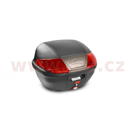 MONOLOCK TopCase - 40l, KAPPA (černý, červené odrazky, kompozit)
