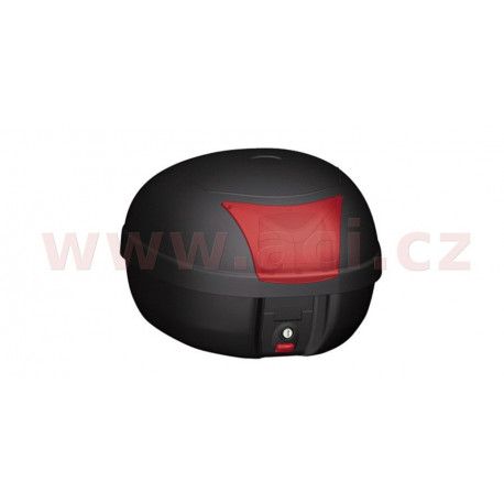 MONOLOCK TopCase - 38l, KAPPA (černý, červená odrazka, vč. plotny K628)