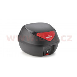 MONOLOCK TopCase - 29l, KAPPA (černý, červená odrazka, vč. plotny a univerzální mont. sady)