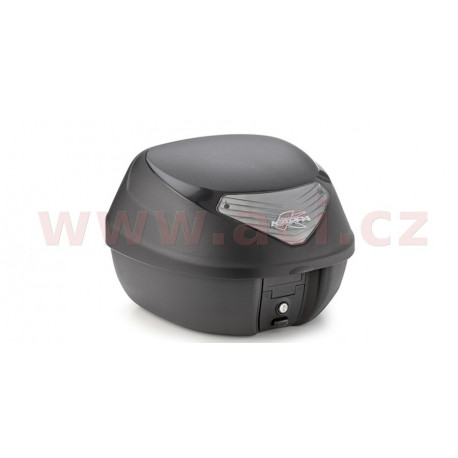 MONOLOCK TopCase - 29l, KAPPA (černý, čirá odrazka, vč. plotny a univerzální mont. sady)