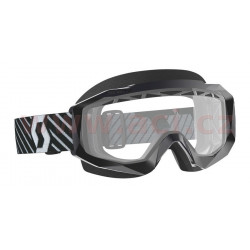 brýle HUSTLE X MX ENDURO, SCOTT - USA (černé/bílé, dvojité čiré plexi)