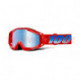 brýle RACECRAFT KURIAKIN, 100% - USA (modré zrcadlové plexi)