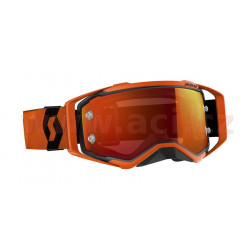 brýle PROSPECT, SCOTT - USA (černé/oranžové, oranžové chrom plexi s čepy pro slídy)