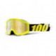 brýle Strata Neon Yellow, 100% - USA dětské (zlaté chrom plexi s čepy pro slídy)