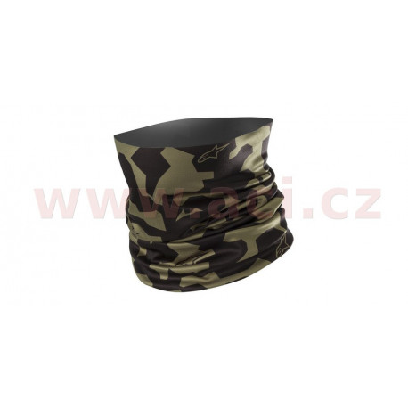 šátek CAMO NECK TUBE, ALPINESTARS (vojenská zelená/černá)