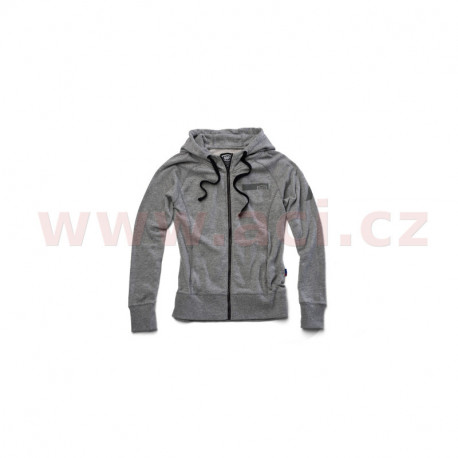 mikina na zip s kapucí Journey, 100% - USA dámská (gunmetal šedá)