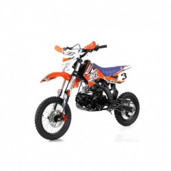Pitbike Leramotors By Apollo Jaguar 125cc 14“/12“ E-Start Oranžová