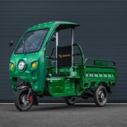 Elektrická nákladní tříkolka s kabinou Leramotors Cargo G1 1000W - Tuk Tuk Zelená