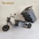 Elektrická nákladní tříkolka s kabinou Leramotors Cargo G1 1000W - Tuk Tuk Šedá