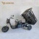 Elektrická nákladní tříkolka s kabinou Leramotors Cargo G1 1000W - Tuk Tuk Černá